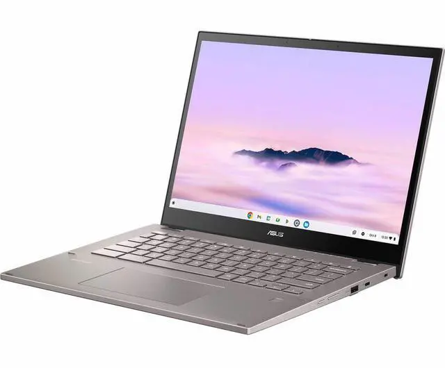 Alt view image 2 of 8 - Asus Chromebook CM34 Flip CM3401FFA-YZ388T-S 14" Touchscreen Chromebook - AMD Ryzen 3 7320C - 8 GB - 128 GB SSD - Zinc - ChromeOS - AMD Radeon 610M - NanoEdge - IEEE 802.11ax Wireless LAN Standard