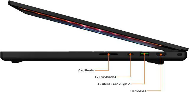 Alt view image 14 of 14 - Razer Blade 17 RZ09-0406BEC3-R3U1 17.3" FHD 360 Hz Intel Core i7 11th Gen 11800H (2.30 GHz) NVIDIA GeForce RTX 3070 Laptop GPU 16 GB Memory 1 TB PCIe SSD Windows 10 Home 64-bit Gaming Laptop