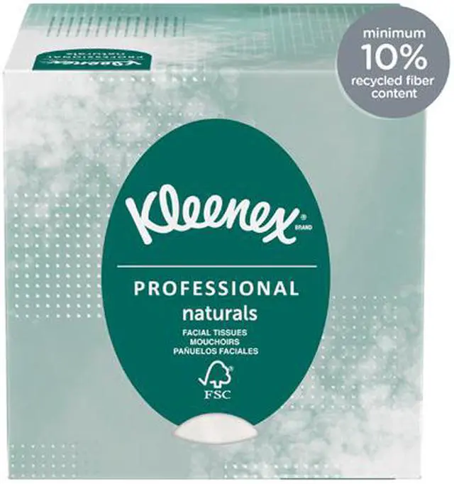 Alt view image 3 of 4 - Kleenex Naturals Facial Tissue, 2-Ply, White, 95/Box, 1 Box