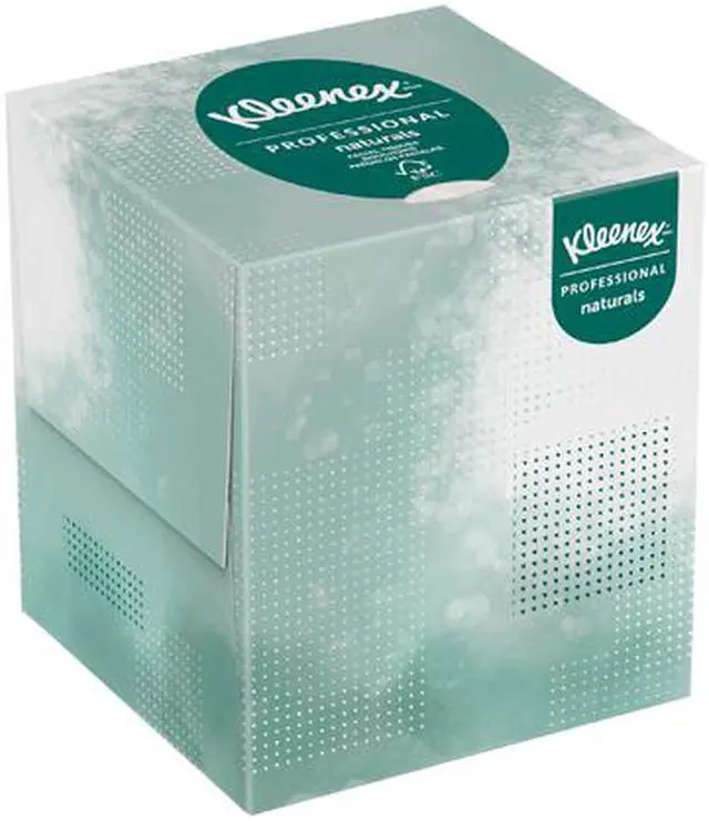 Alt view image 4 of 4 - Kleenex Naturals Facial Tissue, 2-Ply, White, 95/Box, 1 Box