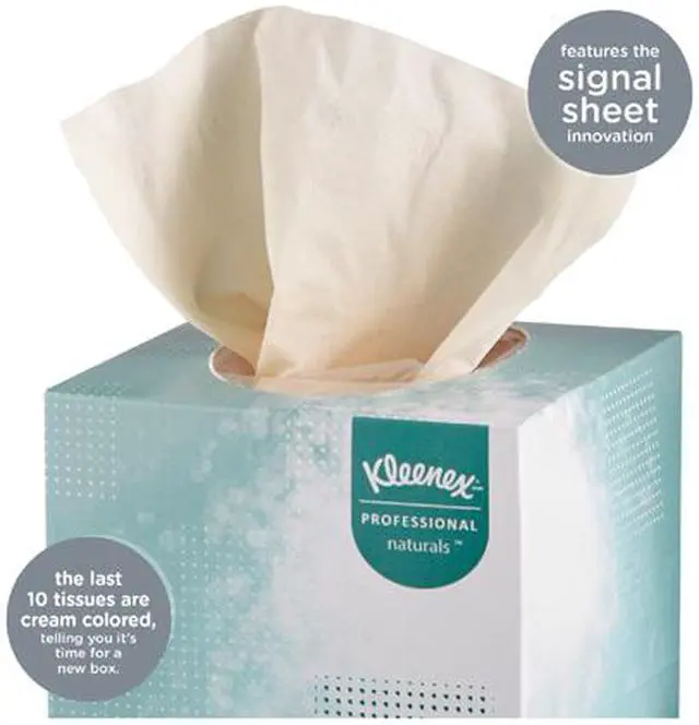 Alt view image 2 of 4 - Kleenex Naturals Facial Tissue, 2-Ply, White, 95/Box, 1 Box