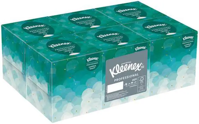 Alt view image 3 of 3 - Kleenex Facial Tissue Cube (21271), Upright Face Tissue Box