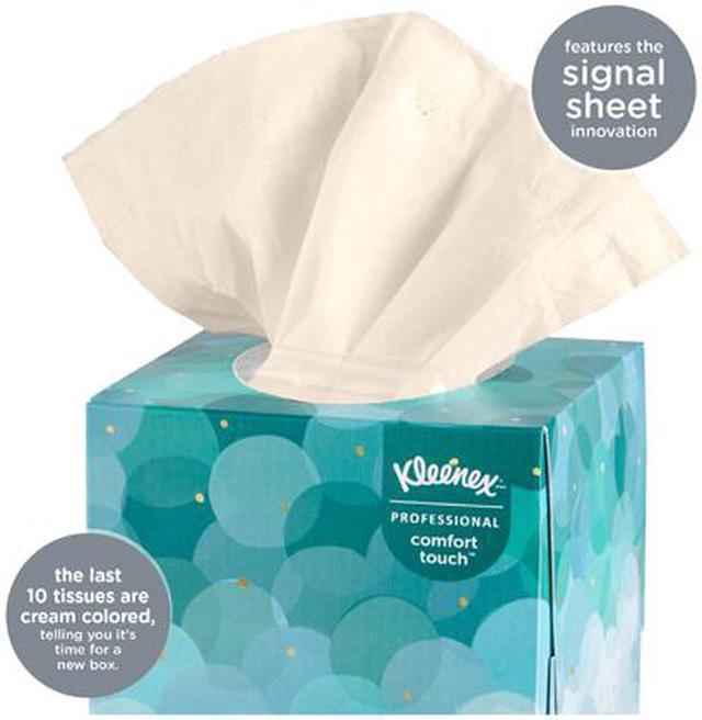 Kleenex® Professional Naturals Facial Tissue (21272), 2-Ply, White, Upright  Facial Tissue Cube Boxes for Business (90 Tissues/Box, 36 Boxes/Case, 3,240  Tissues/Case)