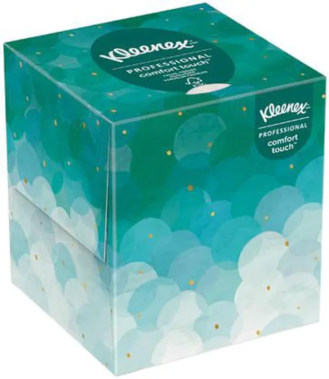 Alt view image 3 of 5 - Kleenex Professional Facial Tissue Cube for Business (21270), Upright Face Tissue Box, 36 Boxes / Case, 95 Tissues / Box, 3,420 Tissues / Case