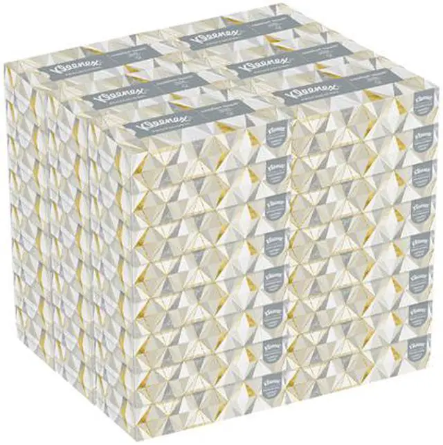 Alt view image 4 of 6 - Kleenex Professional Facial Tissue for Business (21606), Flat Tissue Boxes, 48 Boxes / Case, 125 Tissues / Box