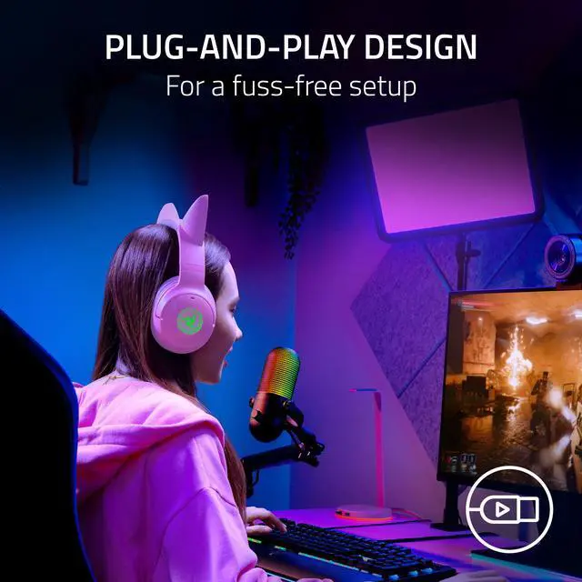 Alt view image 6 of 7 - Razer Seiren V3 Chroma RGB USB Microphone with Tap-to-Mute