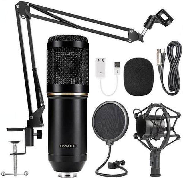 Condenser Microphone Bundle, BM-800 Mic Kit (Black) 