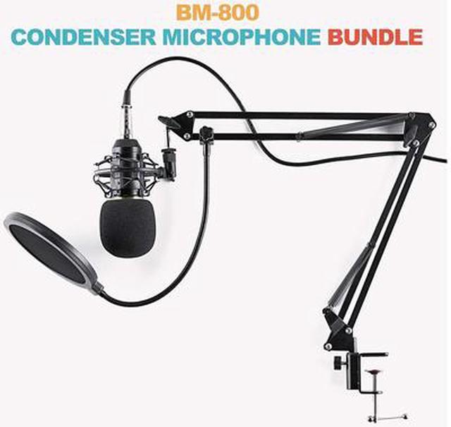 Condenser Microphone Bundle, BM-800 Mic Kit (Black) 