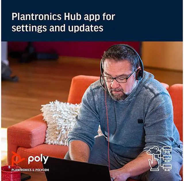 Alt view image 6 of 6 - Plantronics - Blackwire 3220 - Wired Dual-Ear (Stereo) Headset with Boom Mic