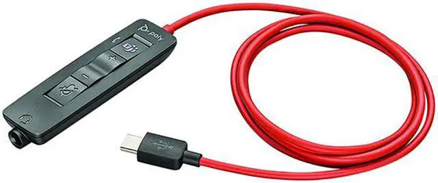 Alt view image 4 of 4 - Plantronics - Blackwire 3315 Wired, Single Ear (Mono) USB-C Headset with Boom Mic (Poly) - Connect to PC/Mac via USB-C or mobile/tablet via 3.5 mm connector - Works with Teams (Certified), Zoom & more