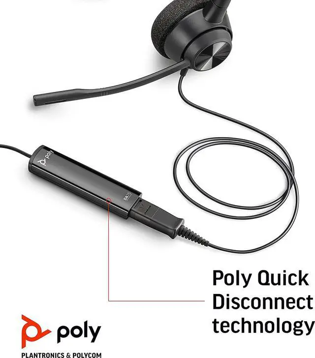 Alt view image 6 of 7 - Poly DA75 USB-A / USB-C Digital Adapter (Plantronics) - Works with Poly Call Center Quick Disconnect (QD) Headsets - Acoustic Hearing Protection -Works with Avaya, Genesys,&Cisco call center platforms