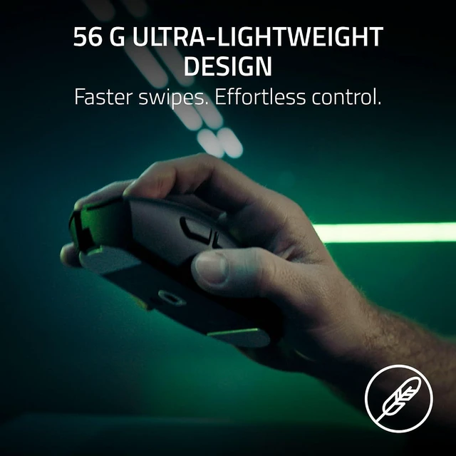 Alt view image 4 of 9 - Razer DeathAdder V4 Pro Wireless Gaming Mouse, 8K Polling Rate, HyperSpeed Wireless Gen-2, Optical Scroll Wheel, Optical Switches Gen-4, Focus Pro 45K Sensor Gen-2, PTFE Feet for esports Gaming, Black
