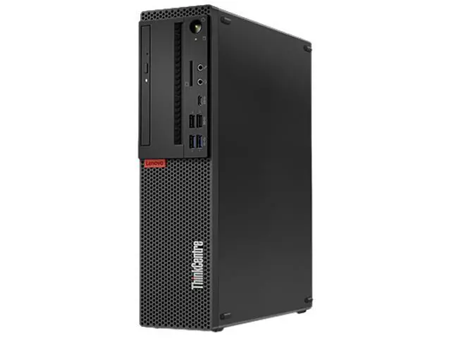 Alt view image 2 of 6 - Lenovo ThinkCentre M720s 10ST0025CA Desktop Computer - Intel Core i3 (8th Gen) i3-8100 3.60 GHz - 8 GB DDR4 SDRAM - 1 TB HDD - Windows 10 Pro 64-bit (French) - Small Form Factor - Raven Black