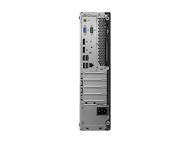 Alt view image 5 of 6 - Lenovo ThinkCentre M720s 10ST0025CA Desktop Computer - Intel Core i3 (8th Gen) i3-8100 3.60 GHz - 8 GB DDR4 SDRAM - 1 TB HDD - Windows 10 Pro 64-bit (French) - Small Form Factor - Raven Black
