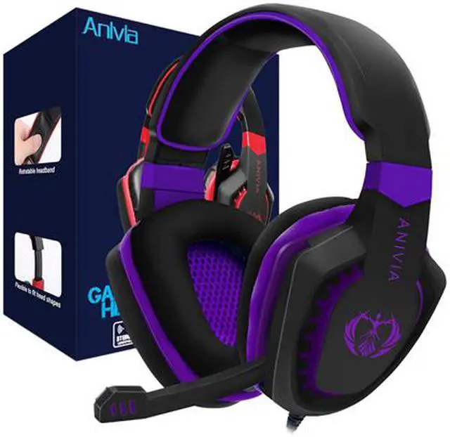 Alt view image 7 of 7 - Anivia AH28 3.5mm Wired Gaming Headset with Microphone,Noise Isolating Volume Control for Pc/Mac/Ps4/Phone