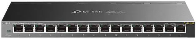 Alt view image 2 of 3 - TP-Link 16 Port Gigabit Switch | Easy Smart Managed | Plug & Play | Lifetime Protection | Desktop/Wall-Mount | Sturdy Metal w/Shielded Ports | Support QoS, Vlan, IGMP and Link Aggregation (TL-SG116E)