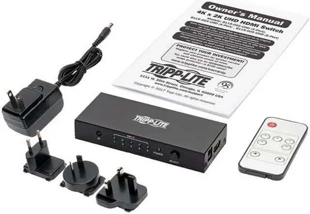 Alt view image 5 of 5 - Tripp Lite 5-Port Hdmi Switch For Video & Audio 4K X 2K Uhd 60 Hz W Remote