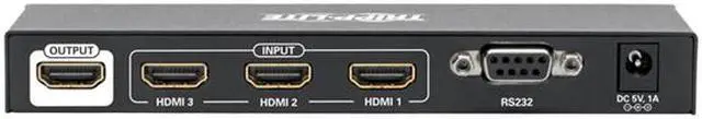Alt view image 3 of 4 - Tripp Lite B119-003-UHD 3-Port HDMI Switch Video & Audio 4K x 2K 60Hz w Remote