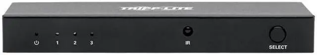 Alt view image 2 of 4 - Tripp Lite B119-003-UHD 3-Port HDMI Switch Video & Audio 4K x 2K 60Hz w Remote