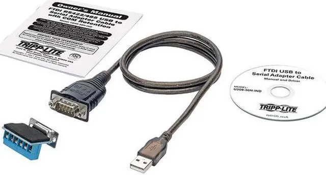 Alt view image 10 of 10 - Tripp Lite U209-30N-IND USB to RS485/RS422 FTDI Serial Adapter Cable 30 in.