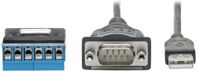Alt view image 3 of 10 - Tripp Lite U209-30N-IND USB to RS485/RS422 FTDI Serial Adapter Cable 30 in.