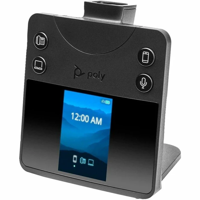 Alt view image 3 of 3 - Poly Savi 8445 Office DECT 1920-1930 MHz Convertible Headset TAA Mono - Wireless - Bluetooth/DECT - 590 ft - 32 Ohm - On-ear, Over-the-ear - Monaural - In-ear - 8L7F4AA#ABA