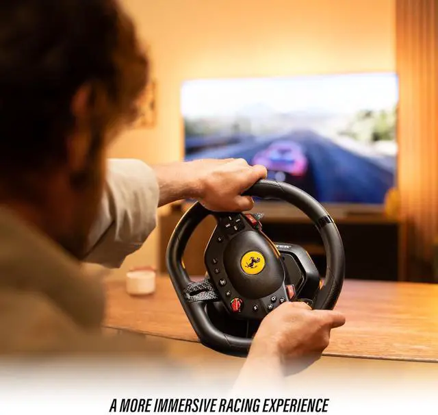 Alt view image 6 of 7 - Thrustmaster T98PSFERRARI T98 Ferrari 296 GTB Racing Wheel and Pedal Set - PS4, PS5, PC