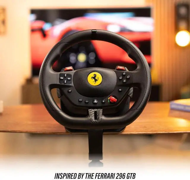 Alt view image 7 of 7 - Thrustmaster T98PSFERRARI T98 Ferrari 296 GTB Racing Wheel and Pedal Set - PS4, PS5, PC