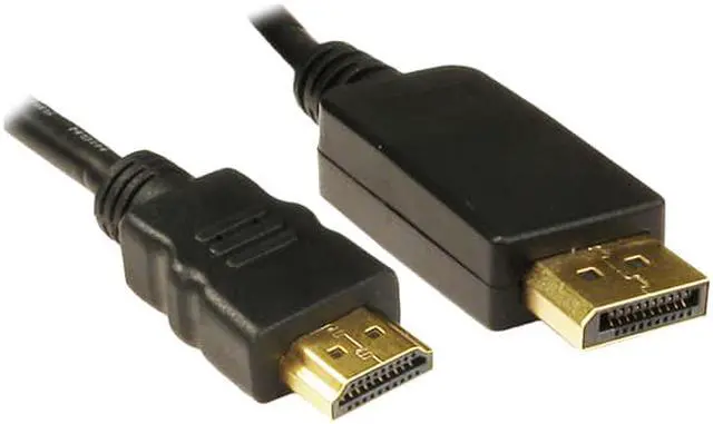 Alt view image 3 of 3 - Unirise 3Ft Displayport Male To Hdmi Male Cable
