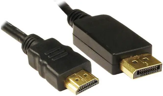 Alt view image 3 of 3 - Unirise 15Ft Displayport Male To Hdmi Male Cable