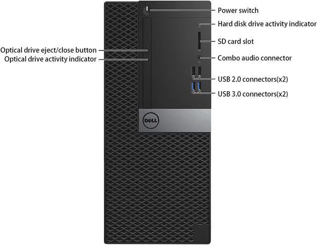 Alt view image 5 of 7 - Dell Optiplex 7040 Tower, i7-6700 Quad Core upto4.2 Ghz, 1TB SSD, 16GB RAM, 4K UHD 3-Monitor Support, 2x Display Port, HDMI, DVDRW, Windows 10 Pro, WiFi, Keyboard and Mouse Included