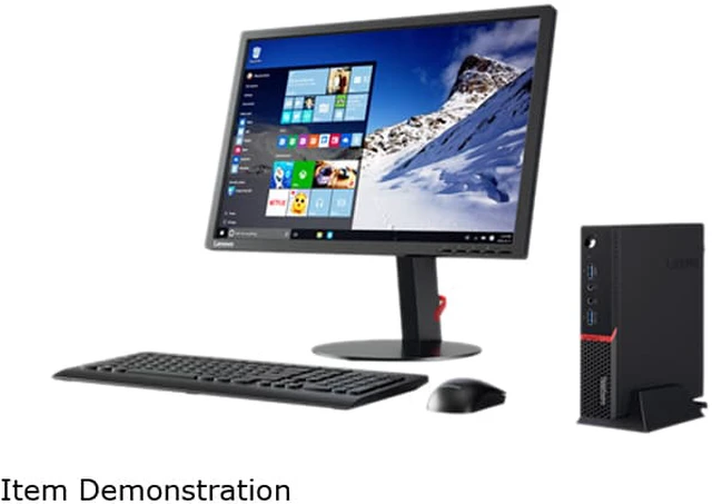 Alt view image 2 of 12 - Lenovo Desktop PC ThinkCentre M600 (10KH000BUS) Tiny Thin Client Celeron N3000 (1.04 GHz) 2 GB DDR3L 16 GB SSD Intel HD Graphics LeTOS (Lenovo Terminal Operating System, Linux-based)