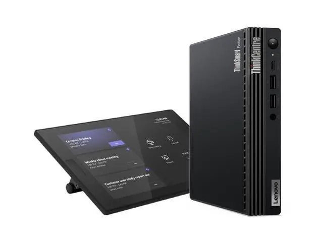Alt view image 4 of 5 - Lenovo ThinkSmart i3 Tiny Kit w/USB Controller (TSM Premium + Wall Mount) - Intel Core i3-13100T (2.50 GHz) - 16GB - 256GB SSD - Windows 11 IoT - Intel UHD Graphic 730 - BT 5.3 - Wi-Fi 6E - 12XH000BUS