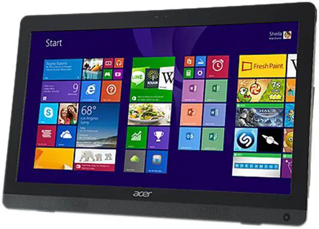 Alt view image 3 of 6 - Acer Aspire ZC AZC-606-EW21 All-in-One PC - Intel Celeron J1900 2.0 GHz, 4 GB DDR3, 500 GB HDD, 19.5" HD+ 1600 x 900, Windows 8 64-Bit