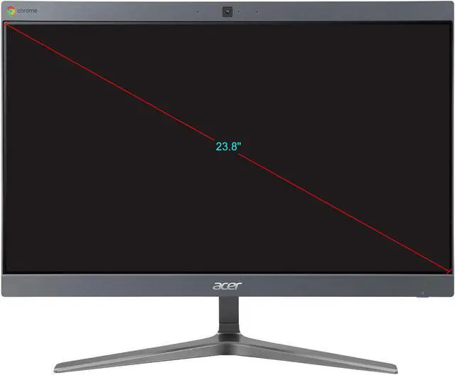 Alt view image 2 of 7 - Acer Chromebase 24 - 23.8" - Celeron 3867U - 4 GB RAM - 128 GB SSD - Chrome OS - Intel HD Graphics 610 - Wireless LAN - All-in-One PC