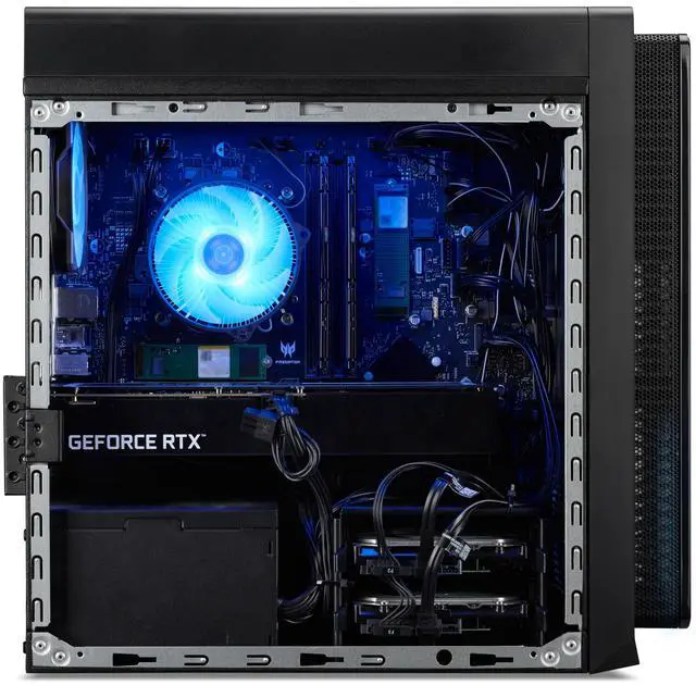 Alt view image 8 of 10 - Acer Predator Orion 3000 Gaming Desktop PC, Intel Core i7-14700F 20-Core, NVIDIA GeForce RTX 4060 Graphics with 8GB, 16GB DDR5-4400 Memory, 1TB M.2 2280 PCIe Gen 4 SSD, Windows 11 Home, PO3-655-UR16