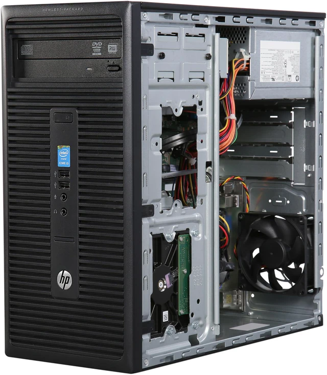Alt view image 7 of 9 - HP 280 G1 (P0C87UT#ABA) Desktop PC - Intel Core i3 4170 (3.70 GHz), 4GB DDR3 500GB HDD, Intel HD Graphics 4400, Windows 7 Professional 64-Bit