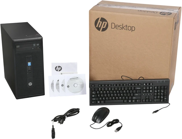 Alt view image 9 of 9 - HP 280 G1 (P0C87UT#ABA) Desktop PC - Intel Core i3 4170 (3.70 GHz), 4GB DDR3 500GB HDD, Intel HD Graphics 4400, Windows 7 Professional 64-Bit