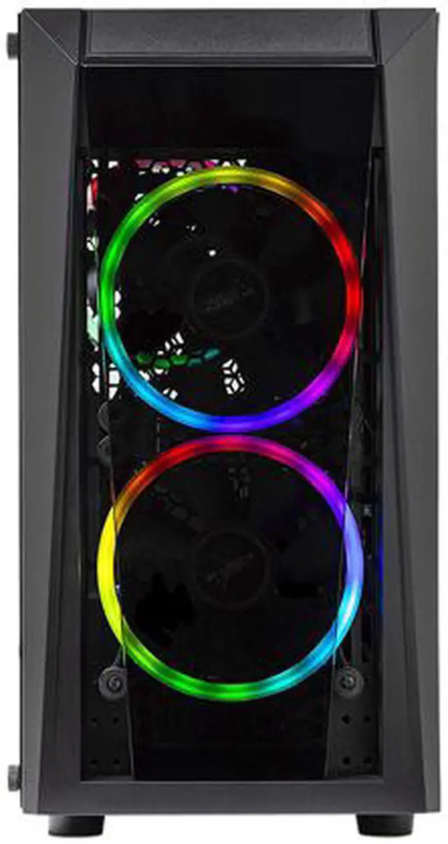 Alt view image 2 of 6 - SkyTech Blaze II Gaming Computer PC Desktop – Ryzen 5 2600 6-Core 3.4 GHz, NVIDIA GeForce GTX 1650 4G, 500G SSD, 8GB DDR4, RGB, AC WiFi, Windows 10 Home 64-bit