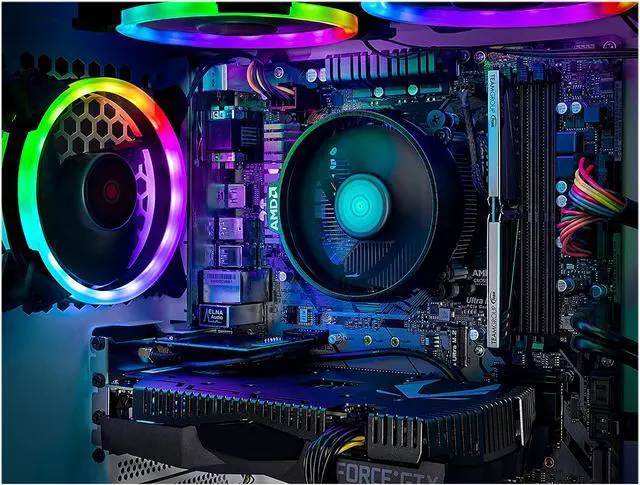 Alt view image 8 of 9 - Skytech Archangel - AMD Ryzen 5 3600 - GeForce GTX 1660 - 500 GB SSD - 8 GB DDR4 - RGB Fans - Windows 10 Home - Wraith Cooler - Gaming Desktop