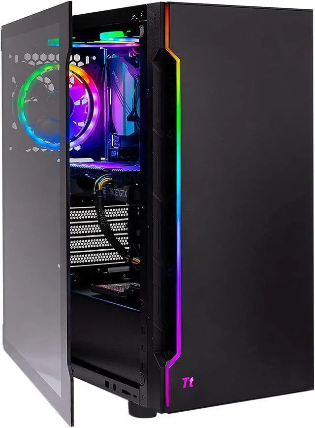 Alt view image 5 of 9 - Skytech Shadow Gaming Computer PC Desktop - Intel Core i5 9400F 2.90 GHz, GTX 1660 6 GB, 500 GB SSD, 8 GB DDR4 3000 MHz, RGB Fans, Windows 10 Home 64-bit, 802.11ac Wi-Fi