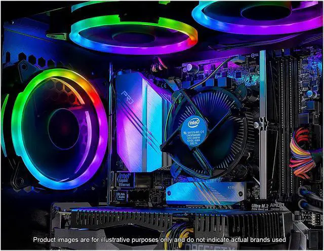 Alt view image 8 of 9 - Skytech Shadow Gaming Computer PC Desktop - Intel Core i5 9400F 2.90 GHz, GTX 1660 6 GB, 500 GB SSD, 8 GB DDR4 3000 MHz, RGB Fans, Windows 10 Home 64-bit, 802.11ac Wi-Fi