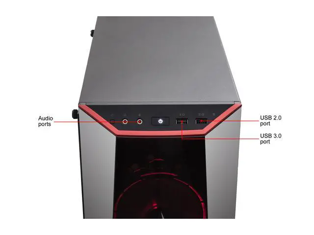 Alt view image 6 of 6 - CLX SET AMD Ryzen 5 1600X 3.60 GHz 6-Core 16GB DDR4 120GB SSD 2TB NVIDIA GeForce GTX 1060 6GB WiFi Windows 10