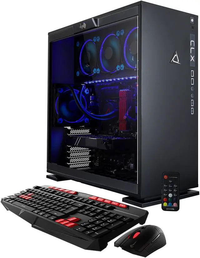 Alt view image 2 of 5 - CLX SET Intel Core i9 7920X 2.90 GHz 12-Core Liquid Cooled 32GB DDR4 480GB SSD 3TB NVIDIA Geforce GTX 1080 Ti 8GB WiFi Windows 10