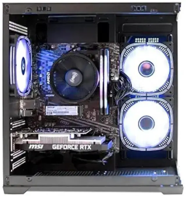 Alt view image 8 of 8 - NSX GAMING PC Desktop - Ryzen 5 5500, 16GB RAM, 512GB, RTX 3050, Win 11, WiFi