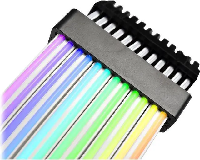 Alt view image 4 of 13 - LIAN LI STRIMER PLUS V2 24 Pin  Addressable RGB Power Extension Cable . Strimer L-connect 3.0 Controller Included - Strimer Plus V2 24 Pin
