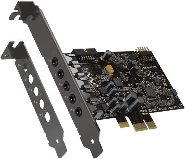 Alt view image 5 of 8 - Creative Sound Blaster Audigy Fx V2 Upgradable Hi-res PCI-e Sound Card with 5.1 Discrete and Virtual Surround, Scout Mode, SmartComms Kit for PC