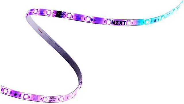 Alt view image 2 of 4 - NZXT LED Strips Accessory - Two 250mm RGB LED Lighting Strips - Magnetic & Double-Sided Tape