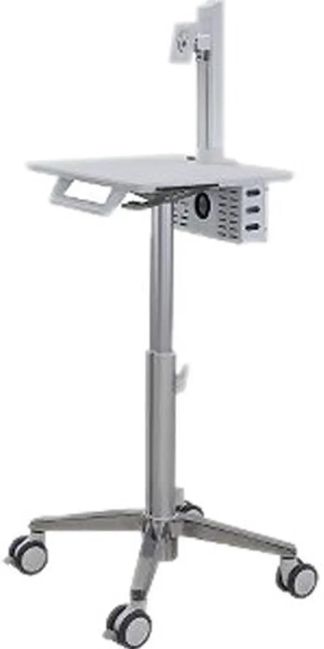 Main image of Ergotron SV10-1300-0 Styleview Lean Wow Sv10 - Cart For Lcd Display / Keyboard / Mouse / Cpu / Scanner - Medical - White, Aluminum - Screen Size: Up To 24 Inch