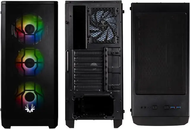Alt view image 7 of 7 - BitFenix Nova Mesh TG Black Case ARGB Edition BFC-NVM-300-KKGSK-4A EATX/ATX/Micro ATX/Mini ITX Tempered Glass/AURA SYNC